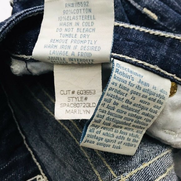 Robin's Marilyn SPAC8072GLD Straight Leg Jeans - Picture 10 of 11